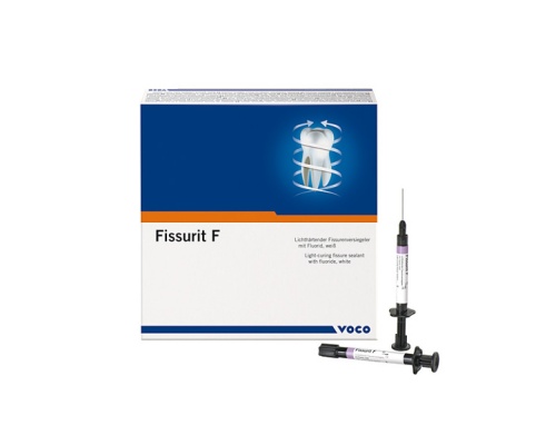 Фиссурит F (1 наб.-2 шпр по 2гр.), VOCO 1292*-светоотвержд.герметик фиссур с фтором,белый